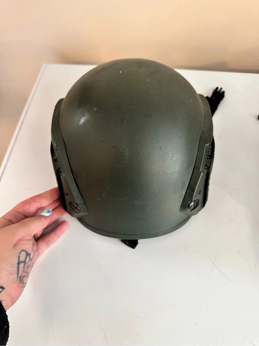 Green Tactical Helmet